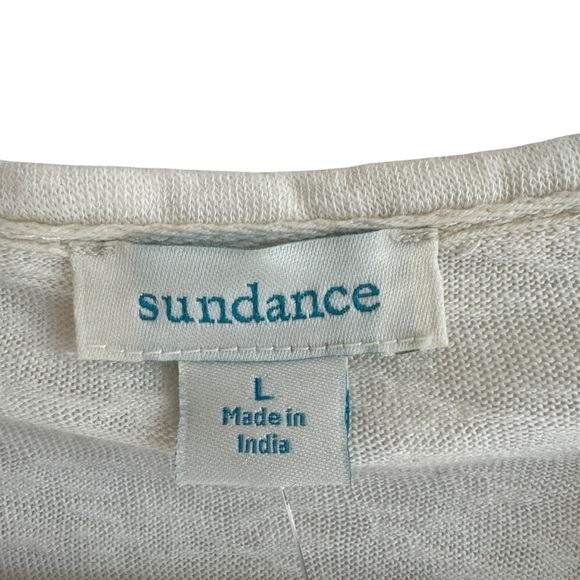 Sundance Ivory Crochet Detail Prairiecore Top, Size L - Picture 5 of 8